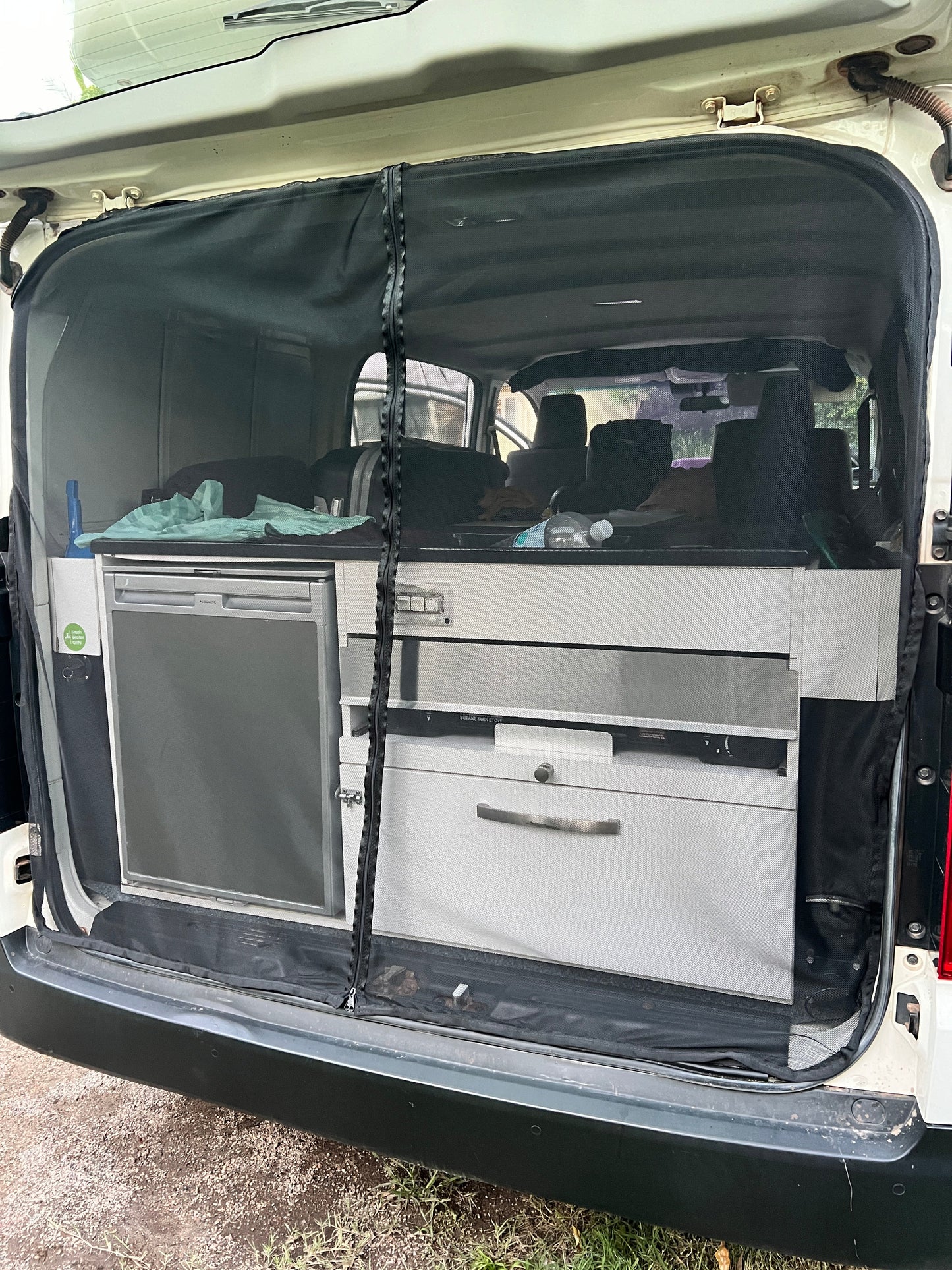 Toyota Hiace S300 rear magnetic fly screen