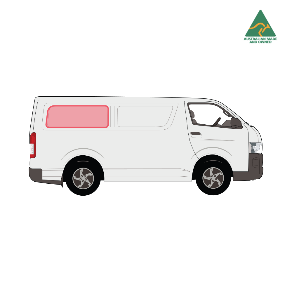 Toyota Hiace Rear & Middle Panels Window Covers