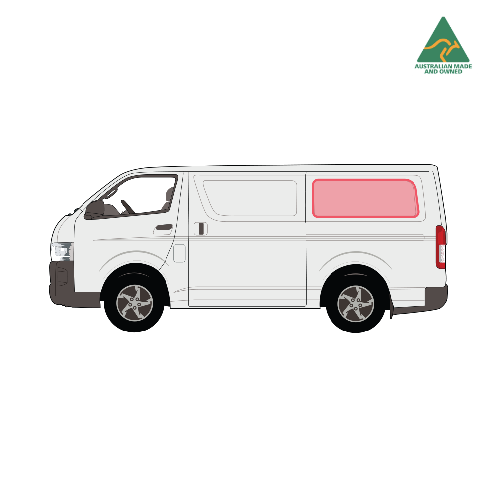 Toyota Hiace Rear & Middle Panels Window Covers