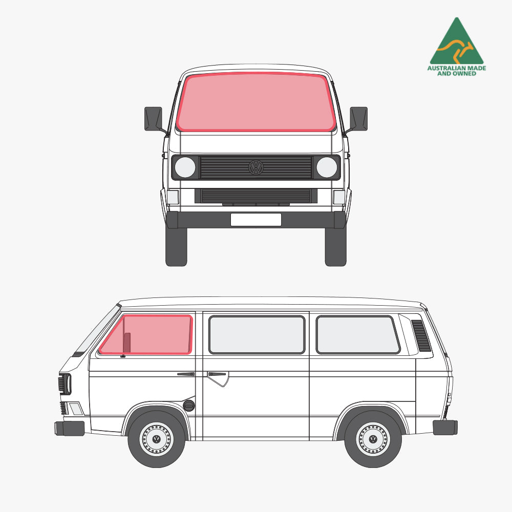 Kombi Cab Set Window Cover (3 windows)