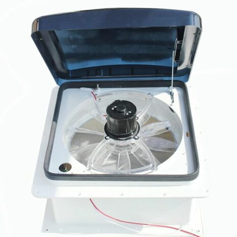 12 volt manual caravan roof vent hatch with smoked lid