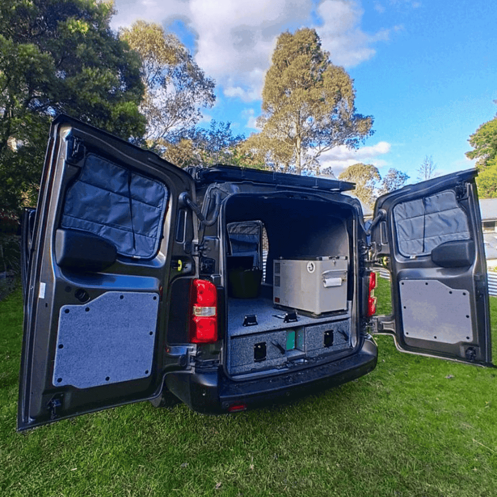 Rear door window covers for Peugeot Expert
