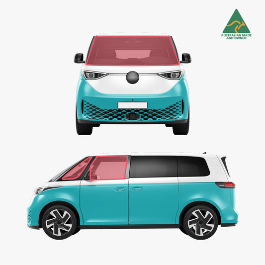 VW Buzz cab set window covers
