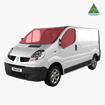 Renault Trafic front cab window covers