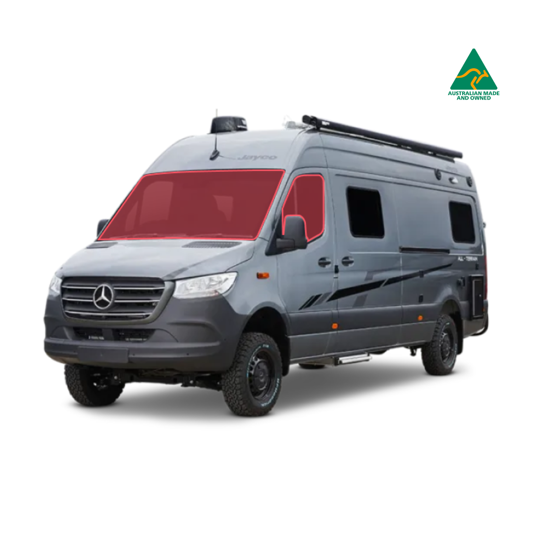 Jayco All-Terrain campervan cab window covers