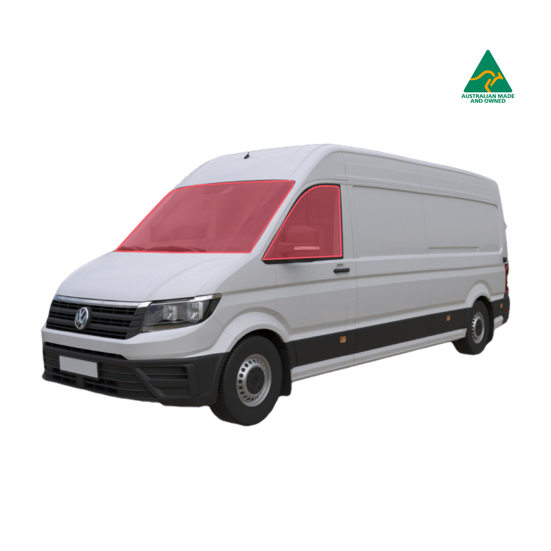 VW Crafter insulated cab window covers