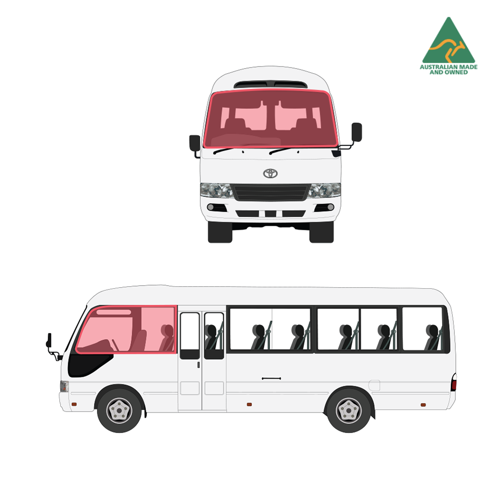 Toyota Coaster cab set window covers