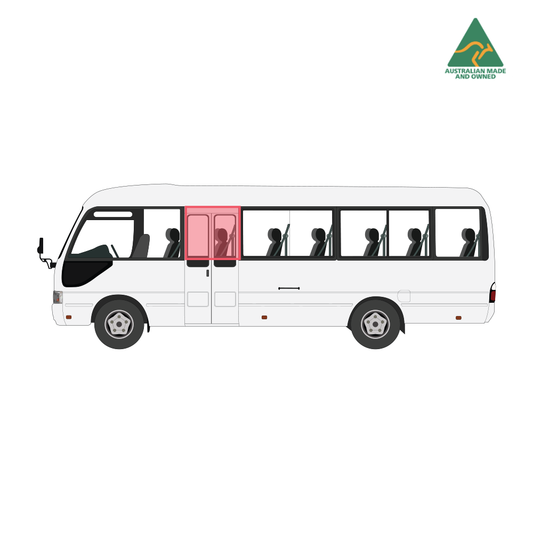 Toyota Coaster plug passenger door window cover