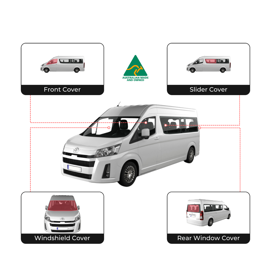 Toyota Commuter Full Set (5 Window Covers)