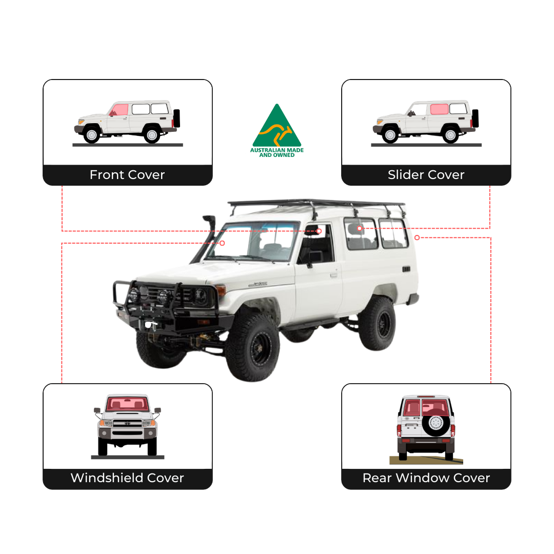Toyota Troopy super full set window covers