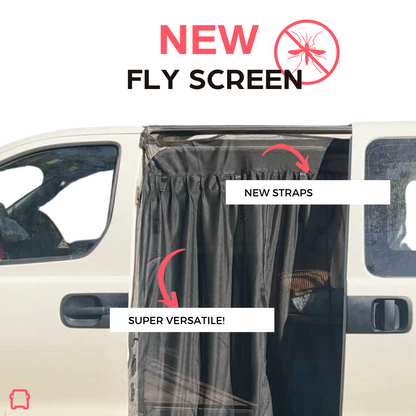 UNIVERSAL Magnetic Fly Screens for Vans (Rear and Side)