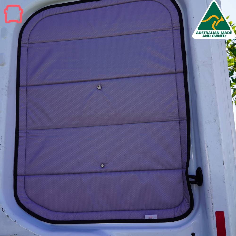 Ford Transit rear door window covers pair