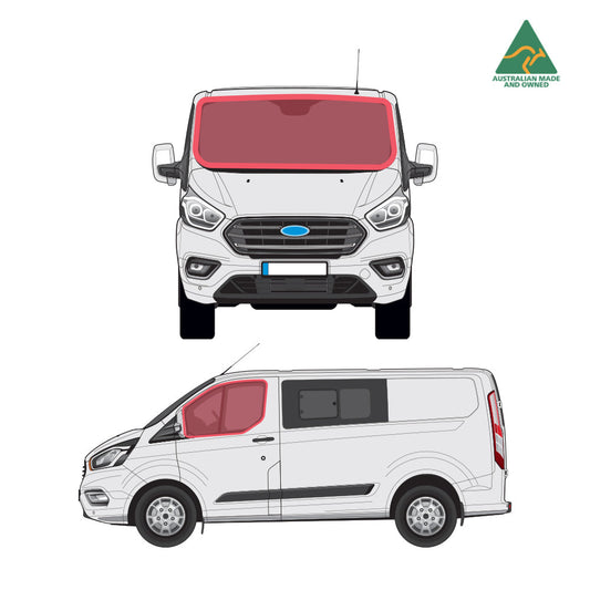 Ford Transit Custom cab window covers
