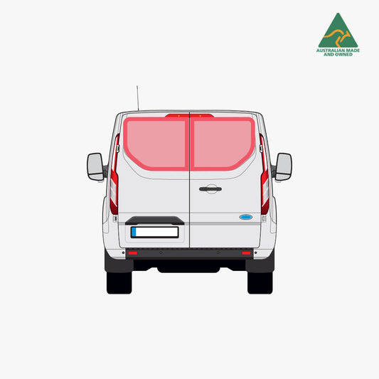 Rear door window covers for Ford Transit Custom