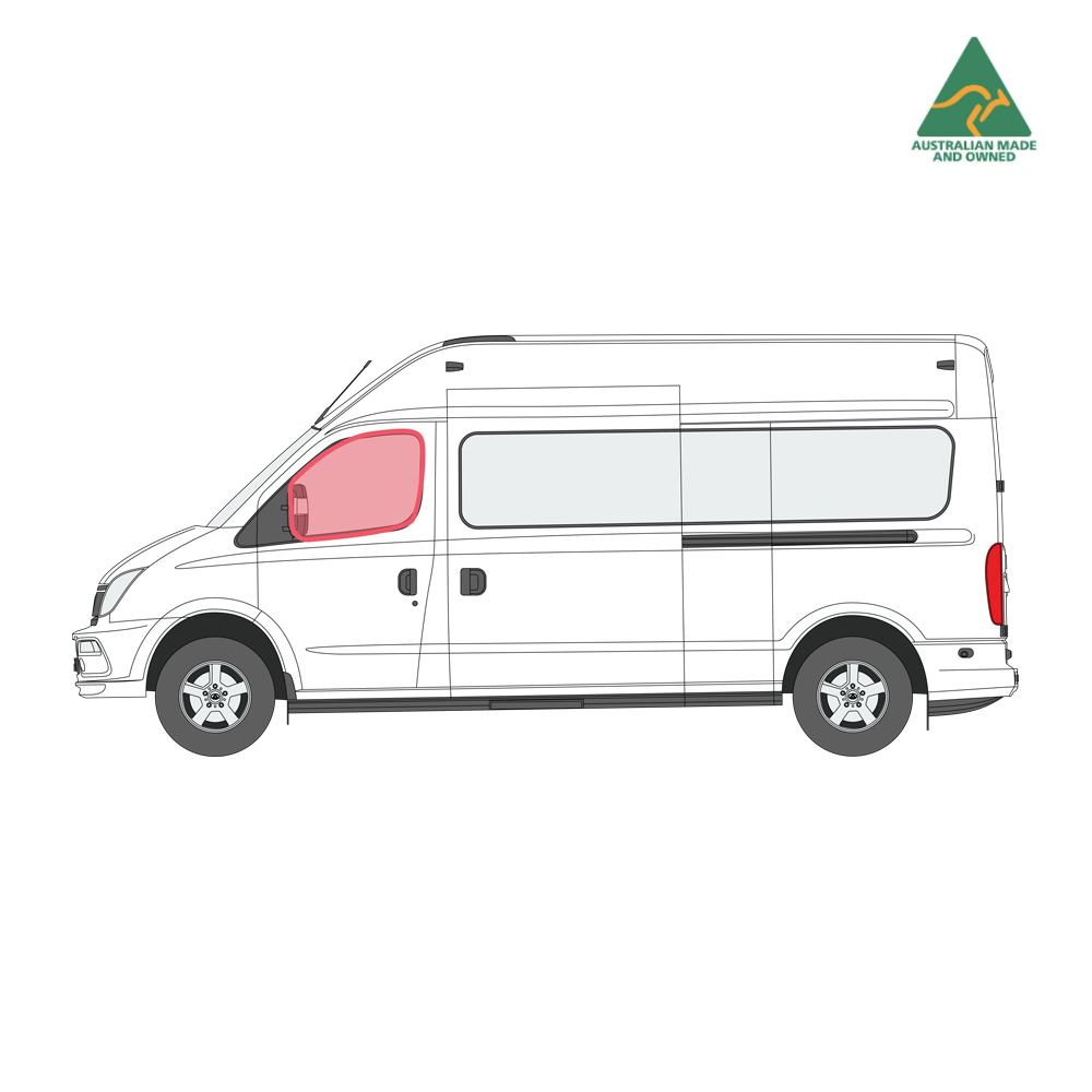 LDV V80 front door window covers pair