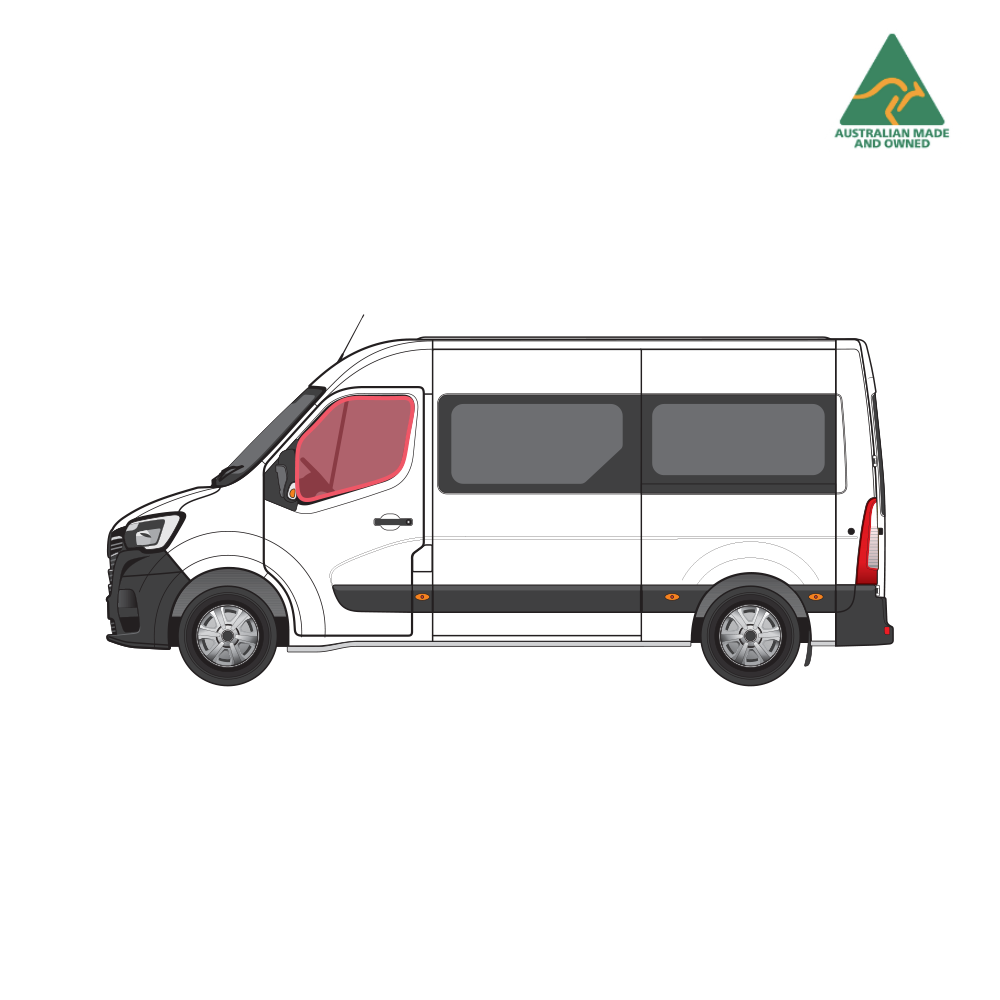 Front door window covers for Renault Master