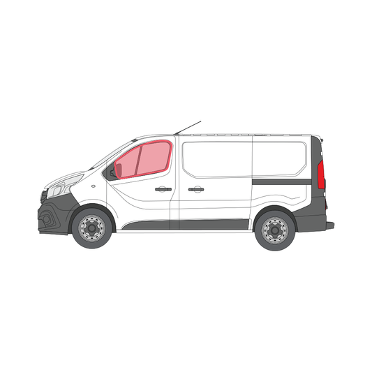 Mitsubishi Express front door window covers pair