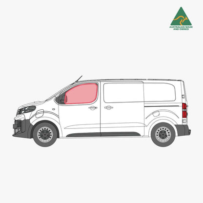 Front door window covers for Peugeot Expert