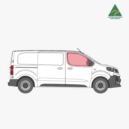 Front door window covers for Peugeot Expert