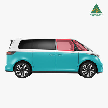 Front door window covers for VW Buzz