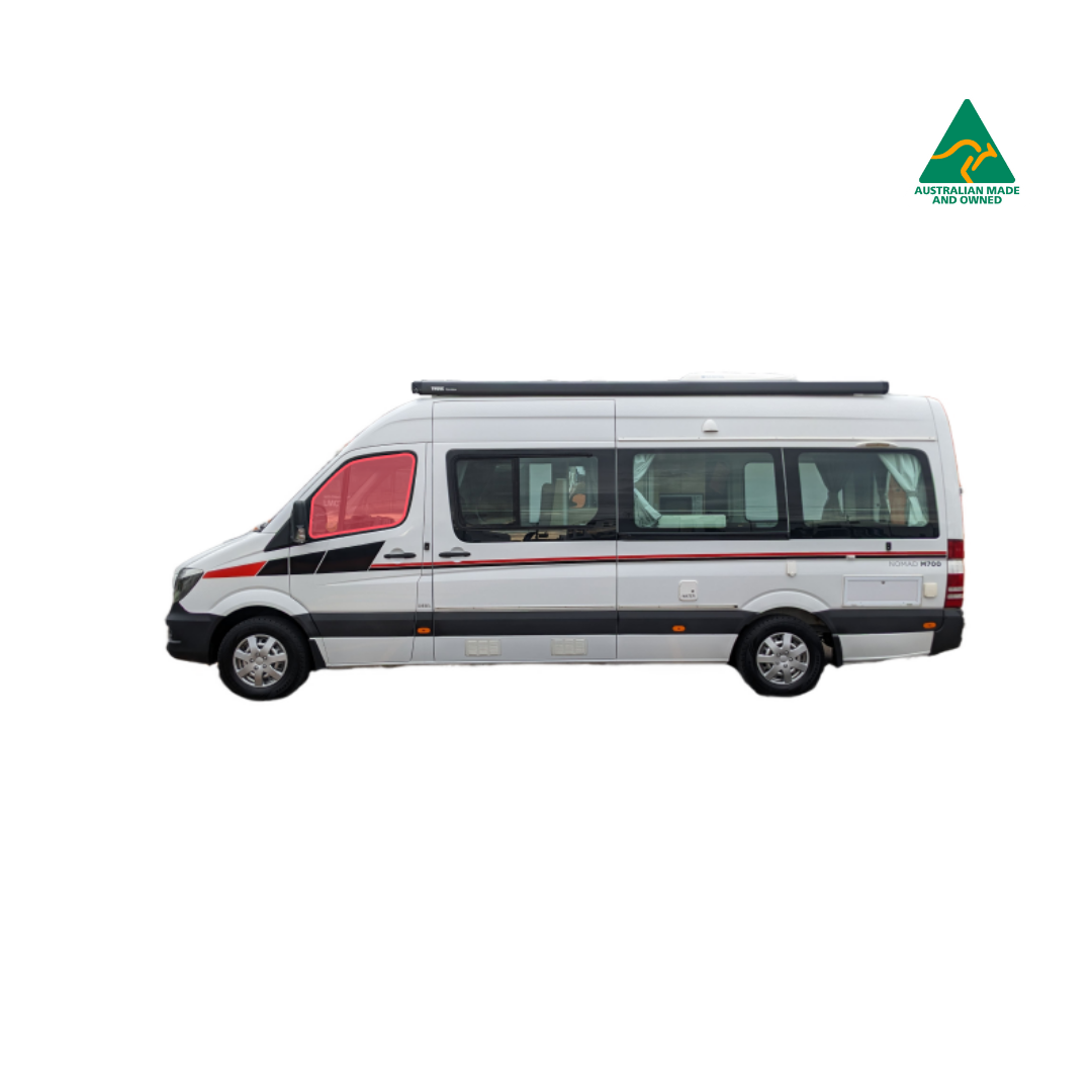 Front cab window covers for Kea Nomad