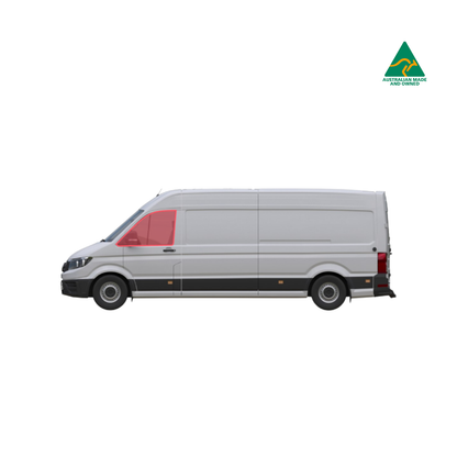 Front door window covers for VW Crafter