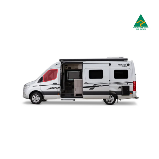 Jayco Optimum campervan front doors