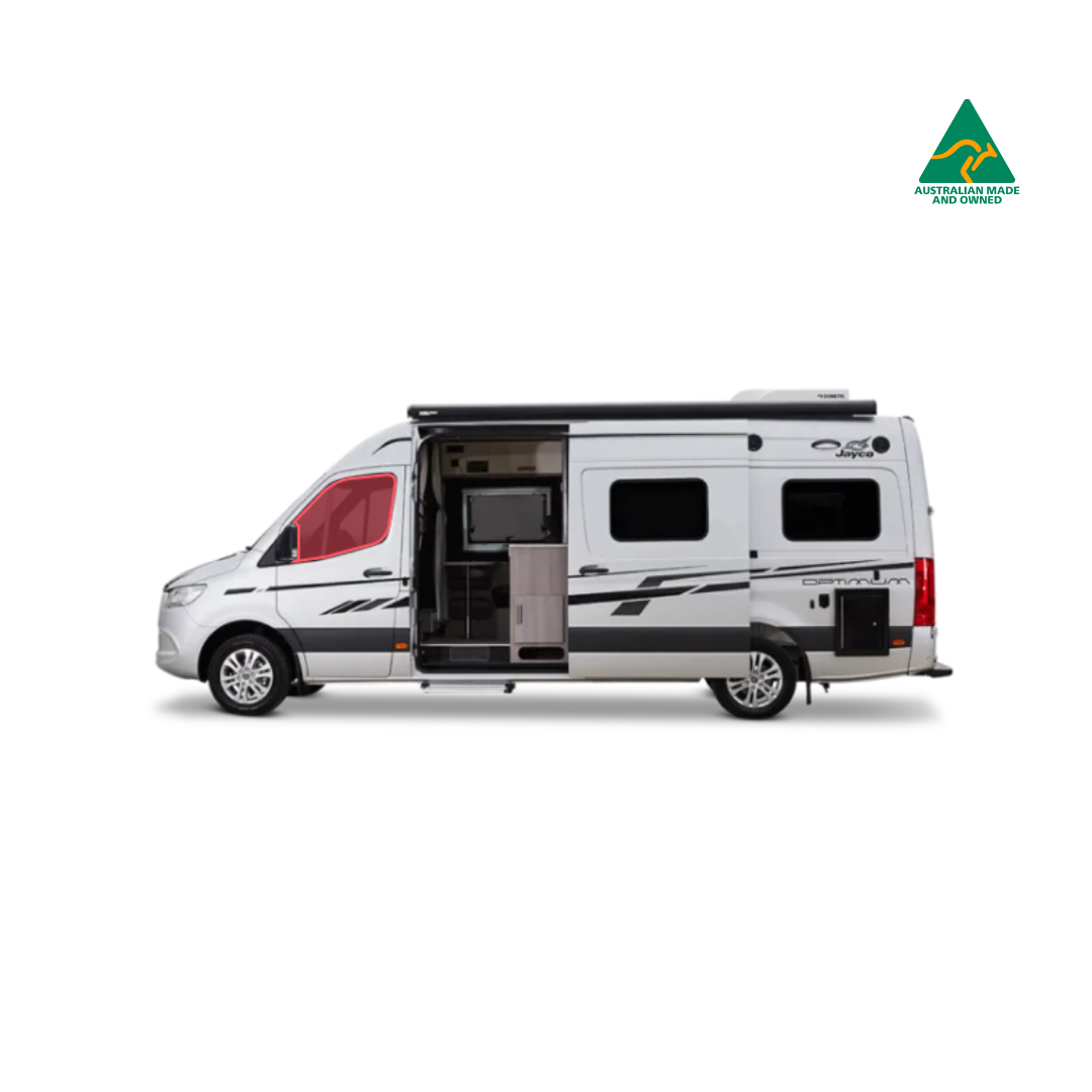 Jayco Optimum cab window covers