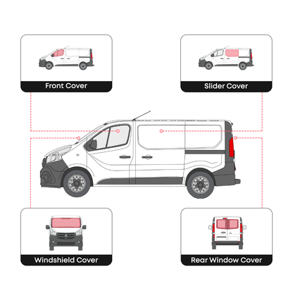 Mitsubishi Express rear door window cover