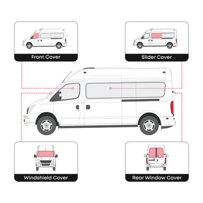 LDV V80 full set window covers
