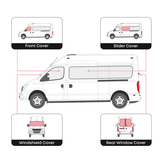 LDV V80 full set window covers