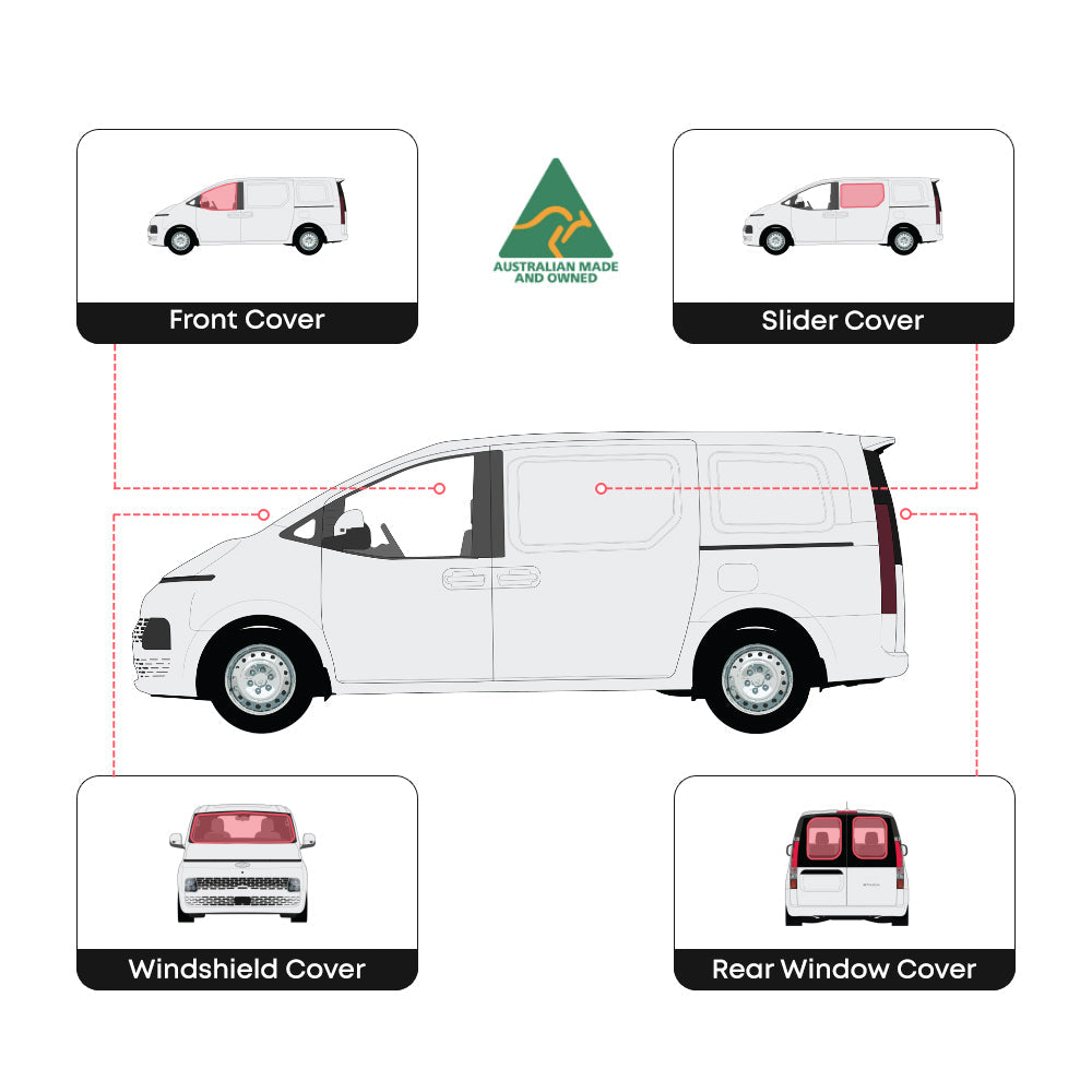 Hyundai Staria full set window covers