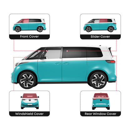 VW Buzz full set window covers