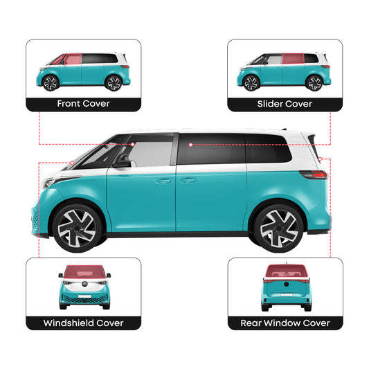 VW Buzz full set window covers