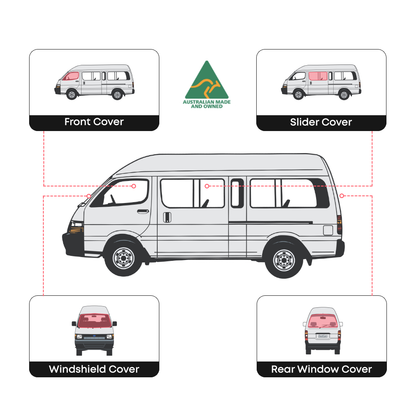 Toyota Commuter Full Set (5 Window Covers)