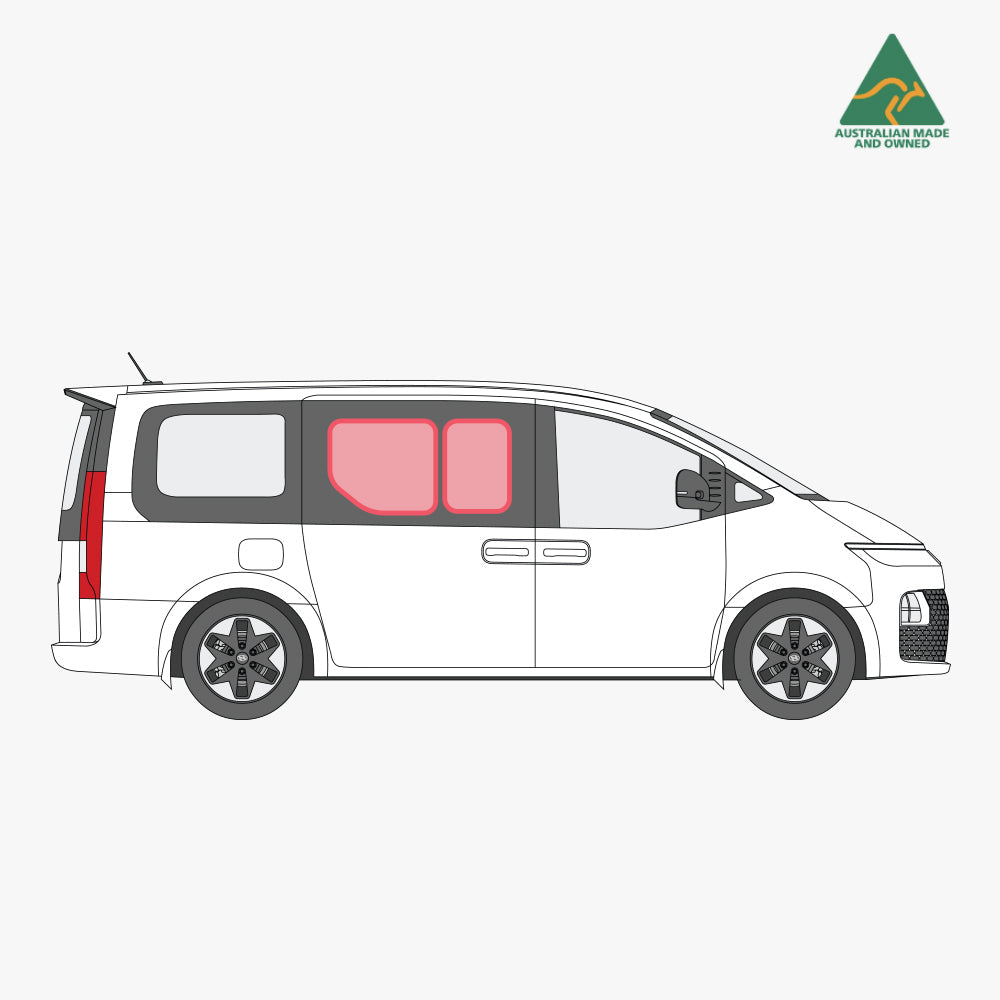 Hyundai Staria Slider Door Window Cover (Passenger/Driver)