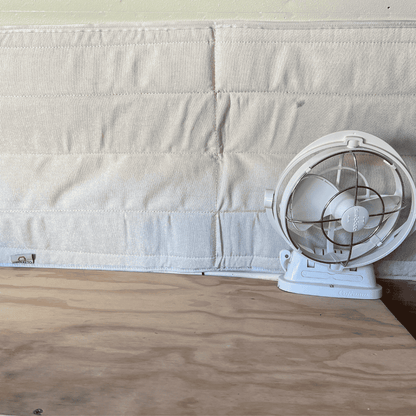 Rear panel window covers for VW Kombi