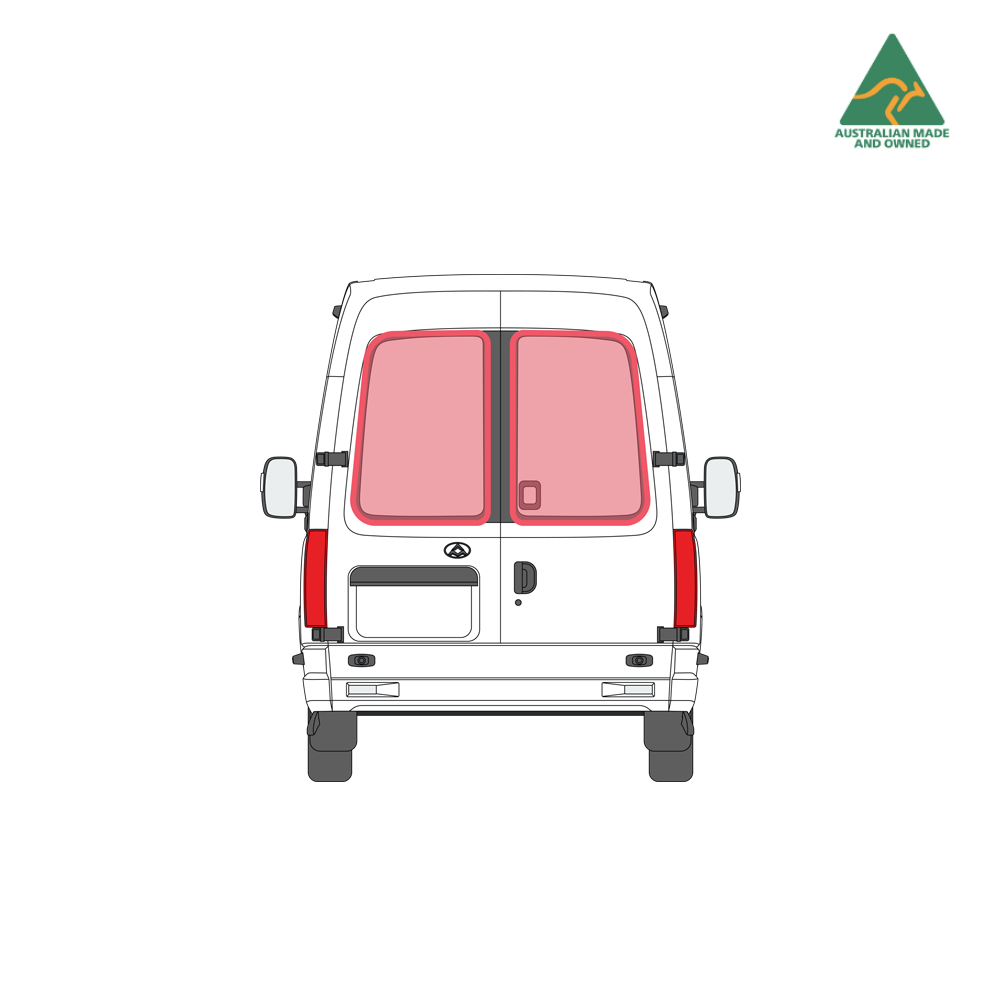LDV V80 rear door window covers pair