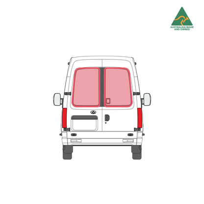 LDV V80 rear door window covers pair