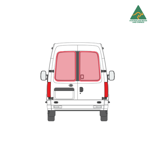 LDV V80 rear door window covers pair