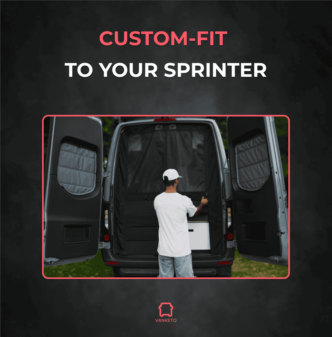 Midge Pro Garage Rear Door Insect Screen (Sprinter)