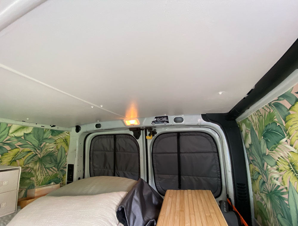 Mitsubishi Express rear door window cover