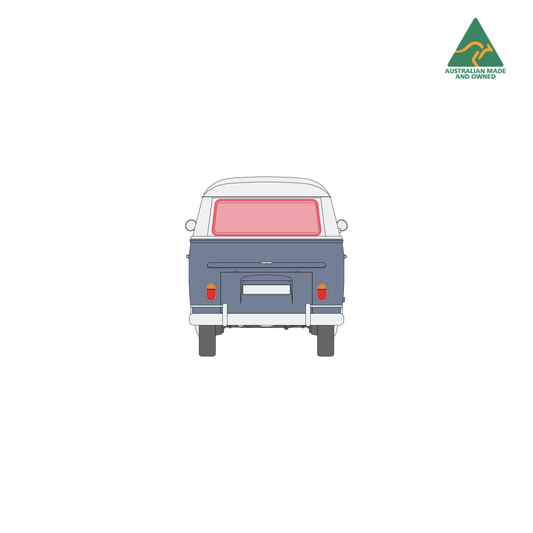 VW Kombi rear door window cover