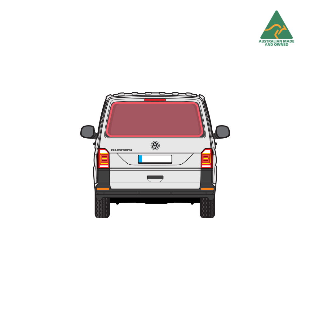 VW Transporter rear door window cover