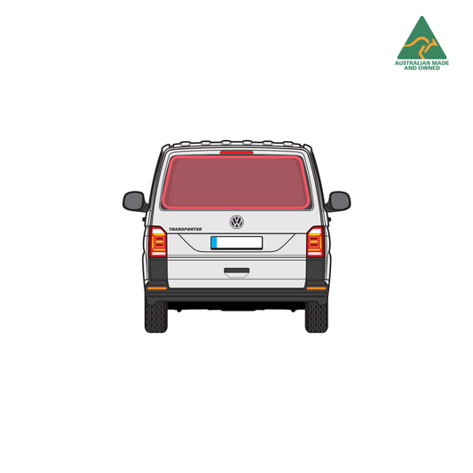 VW Transporter rear door window cover