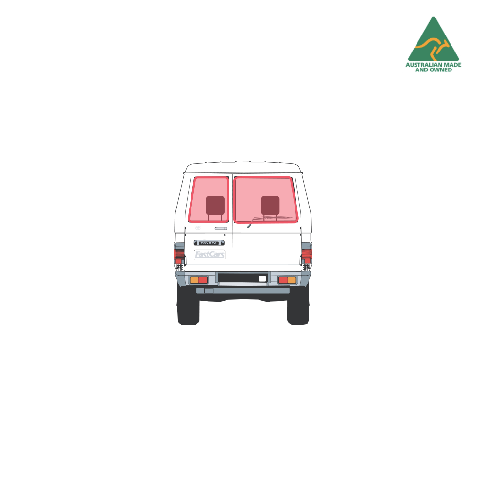 Toyota Troopy rear window covers pair