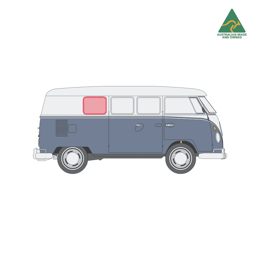 Kombi rear panel window covers