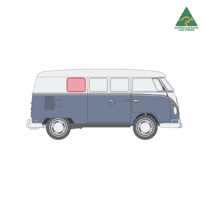 Kombi rear panel window covers