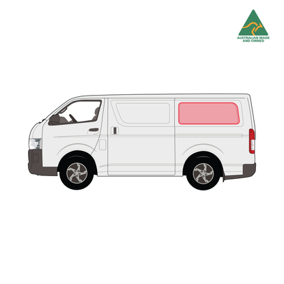 Toyota Hiace Rear & Middle Panels Window Covers