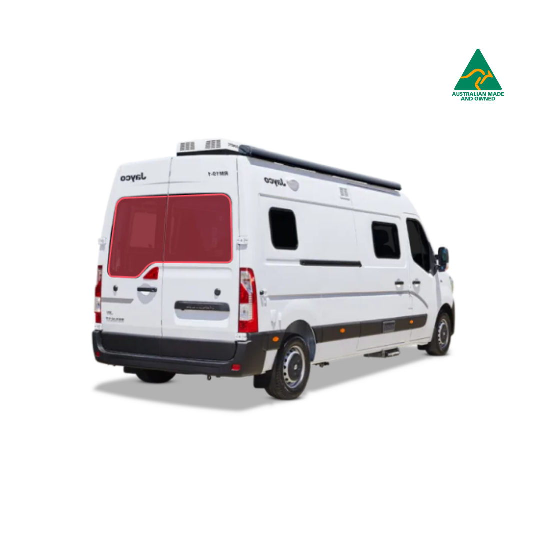 Jayco JRV campervan rear doors